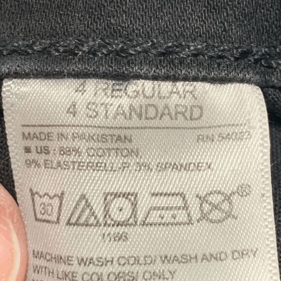 Old Navy Women's Jeans Rockstar Skinny Mid-Rise Slim Fit Black Dark Wash Size 4R - Picture 8 of 8